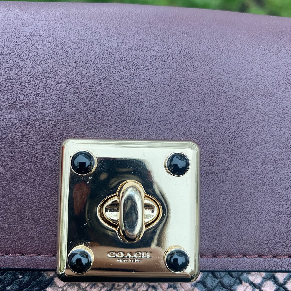 Coach Drifter Wallet in Exotic Embossed Leather 53994 - Picture 4 of 12